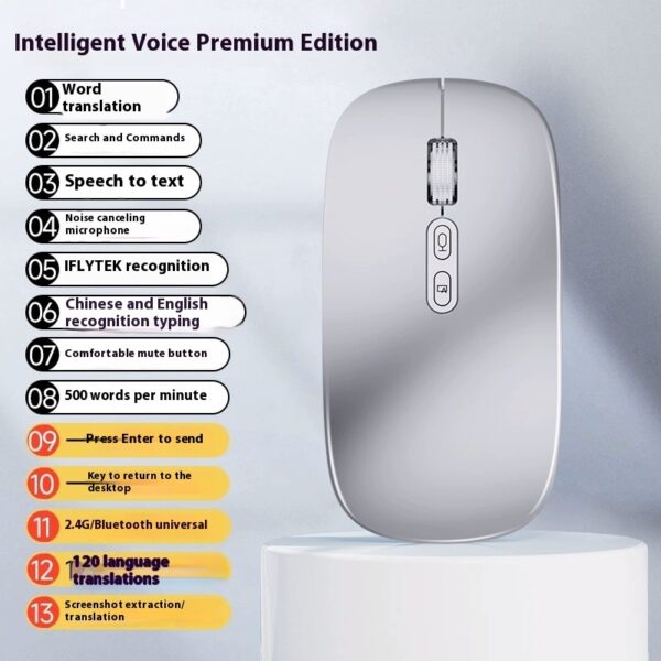 AI Intelligent Voice Wireless Bluetooth Mouse - Image 4
