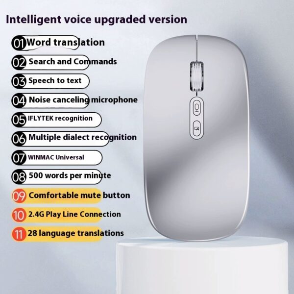AI Intelligent Voice Wireless Bluetooth Mouse - Image 7